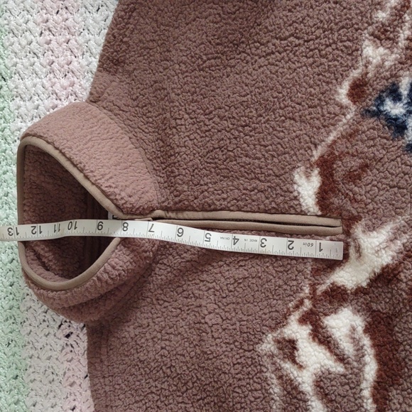 NWT Old Navy Medium Sherpa 1/4 Zip Buffalo Pullover - Picture 8 of 14